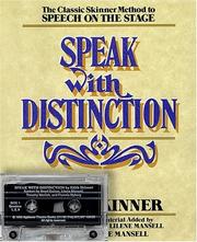 Cover of: Speak with Distinction
