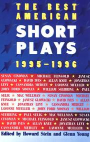 Cover of: The Best American Short Plays 1995-1996 (Best American Short Plays)