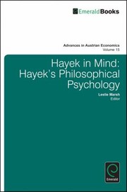 Cover of: Hayek in Mind
            
                Advances in Austrian Economics
