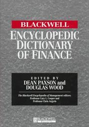 The Blackwell encyclopedic dictionary of finance