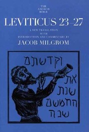 Cover of: Leviticus 2327