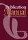 Cover of: Am Psychological Assn Publication Manual