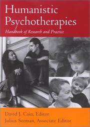 Humanistic psychotherapies : handbook of research and practice