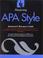 Cover of: Mastering APA Style