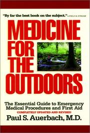 Cover of: Medicine for the outdoors