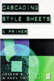 Cover of: Cascading style sheets by Joseph R. Jones