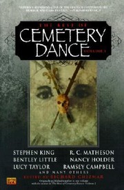 Cover of: The Best of Cemetary Dance Vol 1
            
                Best of Cemetery Dance