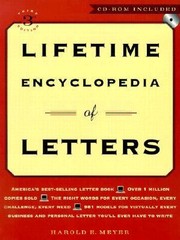 Lifetime Encyclopedia of Letters With CDROM by Harold E. Meyer