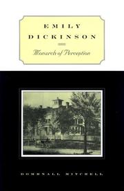 Cover of: Emily Dickinson: Monarch of Perception