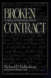 Cover of: Broken Contract by Richard D. Kahlenberg