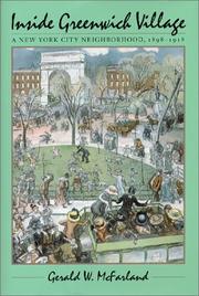 Cover of: Inside Greenwich Village: a New York City neighborhood, 1898-1918