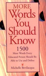Cover of: More words you should know
