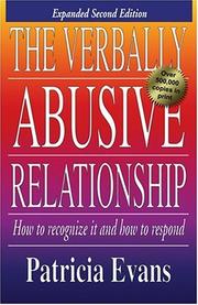 Cover of: The verbally abusive relationship: how to recognize it and how to respond