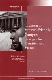 Cover of: Creating a VeteranFriendly Campus Strategies for Transition and Success
            
                New Directions for Student Services by 
