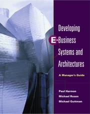 Developing E-business systems & architectures : a manager's guide