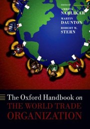Cover of: The Oxford Handbook on The World Trade Organization Oxford Handbooks in Politics  International Relations