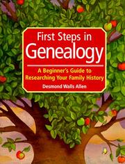 Cover of: First steps in genealogy
