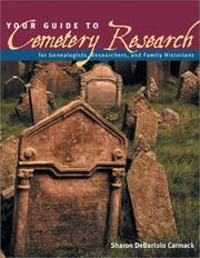 Cover of: Your guide to cemetery research