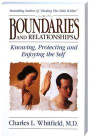 Cover of: Boundaries and relationships by Charles L. Whitfield