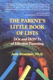 Cover of: The parent's little book of lists