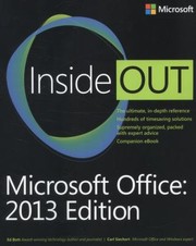 MicrosoftR Office 2013 Inside Out by Ed Bott