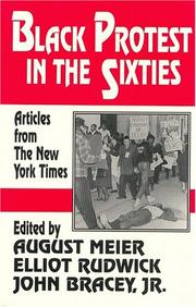 Cover of: Black protest in the sixties