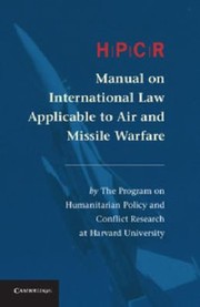 Cover of: Hpcr Manual On International Law Applicable To Air And Missile Warfare