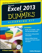 Cover of: Excel 2013 For Dummies Elearning Kit