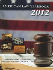 Cover of: American Law Yearbook A Guide To The Years Major Legal Cases And Developments
