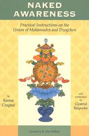 Cover of: Naked awareness: Practical instructions on the union of Mahāmudrā and Dzogchen by Karma Chagmé ; with  commentary by Gyatrul Rinpoche; translated by B. Alan Wallace ; edited by Lindy Steele & B. Alan Wallace.