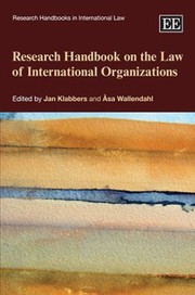 Cover of: Research Handbook On The Law Of International Organizations