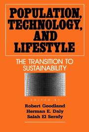Cover of: Population, technology, and lifestyle: the transition to sustainability