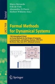 Cover of: Formal Methods for Dynamical Systems