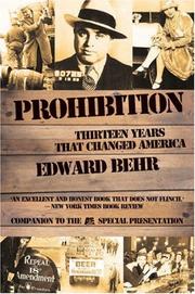 Cover of: Prohibition: Thirteen Years That Changed America