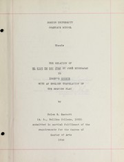 Cover of: The relation of El hijo de Don Juan by José Echegaray to Ibsen