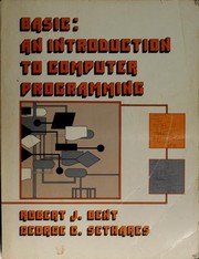 Cover of: BASIC: An introduction to computer programming