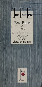 Cover of: The ten-ten Fall book for 1920