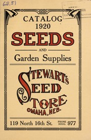 Cover of: Catalog 1920: seeds and garden supplies
