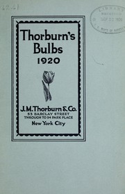 Cover of: Bulbs and seeds: season 1920