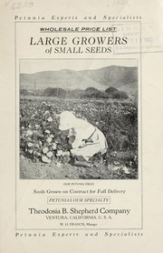 Cover of: Wholesale price list: seeds grown on contract for Fall delivery
