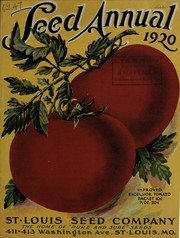 Cover of: Seed annual: 1920