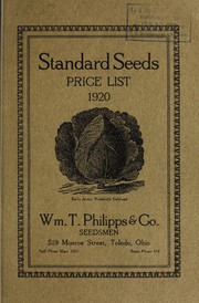 Cover of: Standard seeds: price list 1920