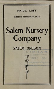 Cover of: Price list effective February 1st, 1920