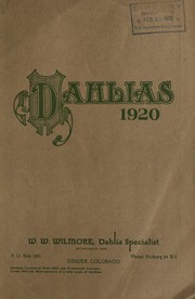 Cover of: Dahlias: 1920