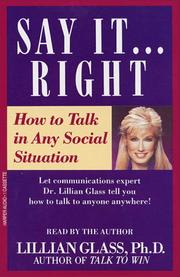 Cover of: Say It Right How To Talk in Any Social Situations
