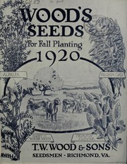 Cover of: Wood's seeds for Fall planting: 1920