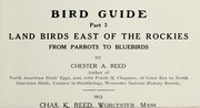 Cover of: Bird guide, part 2: land birds east of the Rockies, from parrots to bluebirds