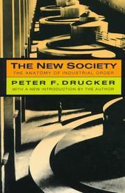 The new society by Peter F. Drucker
