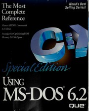 Cover of: Using MS-DOS 6.2