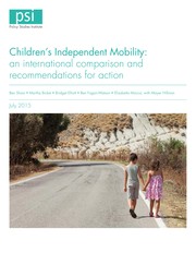Cover of: Children's Independent Mobility: An International Comparison and  Recommendations for Action
